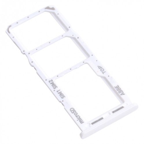 Pour Samsung Galaxy A22 SM-A225 Plateau de carte SIM + Plateau de carte SIM + Plateau de carte Micro SD (Argent) SH789S1890-04