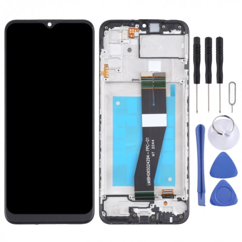 Écran LCD d'origine pour Samsung Galaxy A02s SM-A025F (Version GA) Ensemble complet de numériseur avec cadre SH27981808-06