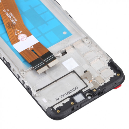 Écran LCD en matériau TFT et ensemble complet de numériseur avec cadre pour Samsung Galaxy M02s (noir) SH801B1823-05