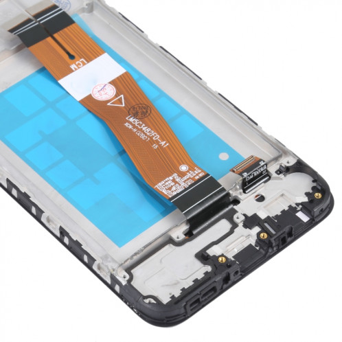 Écran LCD en matériau TFT et ensemble complet de numériseur avec cadre pour Samsung Galaxy M02s (noir) SH801B1823-05