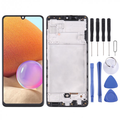 Écran LCD Super AMOLED d'origine pour Samsung Galaxy A32 SM-A325 (Version 4G) numériseur assemblage complet avec cadre SH2807511-05