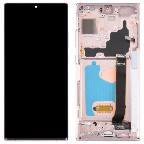 Écran LCD Super AMOLED d'origine pour Samsung Galaxy Note20 Ultra SM-N986 (version 5G) Assemblage complet du numériseur avec cadre (Or) SH810J326-05