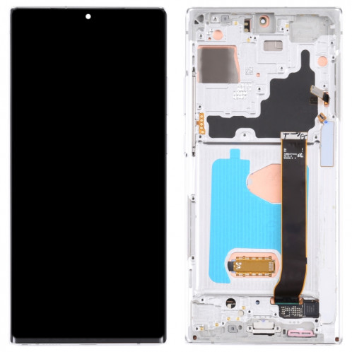 Écran LCD Super AMOLED d'origine pour Samsung Galaxy Note20 Ultra SM-N986 5G Version Digitizer Assemblage complet avec cadre (Argent) SH810S1983-05