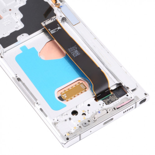 Écran LCD Super AMOLED d'origine pour Samsung Galaxy Note20 Ultra SM-N986 5G Version Digitizer Assemblage complet avec cadre (Argent) SH810S1983-05