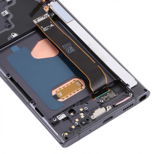 Écran LCD Super AMOLED d'origine pour Samsung Galaxy Note20 Ultra SM-N986 (version 5G) Assemblage complet du numériseur avec cadre (Noir) SH2810479-05