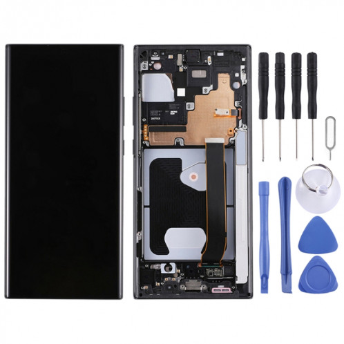 Écran LCD Super AMOLED d'origine pour Samsung Galaxy Note20 Ultra 4G Digitizer Assemblage complet avec cadre SH28111819-08