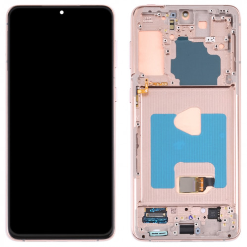 Écran LCD Super AMOLED d'origine pour Samsung Galaxy S21+ (5G) SM-G996 Assemblage complet du numériseur avec cadre (Or) SH812J313-05