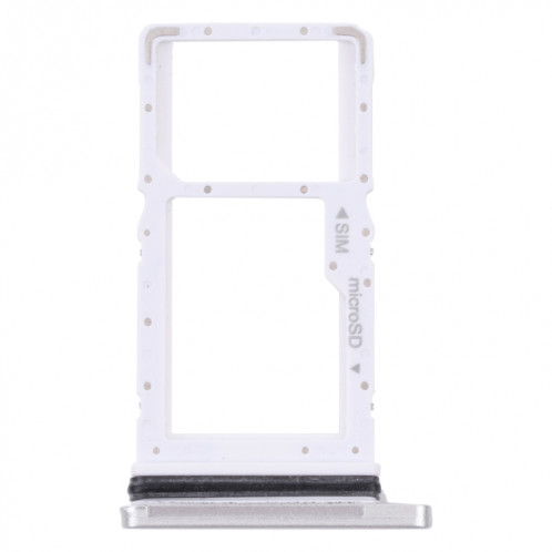 Pour Samsung Galaxy Tab A7 10.4 (2020) SM-T505 Plateau de carte SIM + Plateau de carte Micro SD (Blanc) SH876W324-04