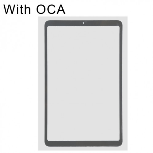 Pour Samsung Galaxy Tab A 8.4 (2020) SM-T307 Lentille extérieure en verre d'écran avant avec adhésif optiquement transparent OCA (noir) SH949B1104-06