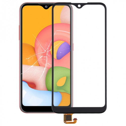 Pour écran tactile Samsung Galaxy A01 / A21 avec adhésif optiquement transparent OCA (noir) SH952B982-06