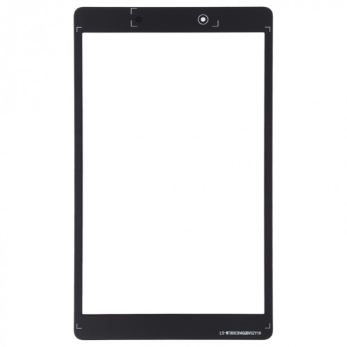 Pour Samsung Galaxy Tab A 8.0 (2019) SM-T295 (Version LTE) Lentille extérieure en verre de l'écran avant avec adhésif optiquement transparent OCA (noir) SH953B1050-06