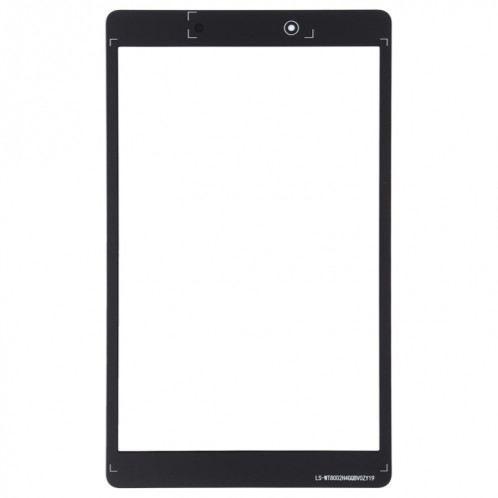 Pour Samsung Galaxy Tab A 8.0 (2019) SM-T290 (version WIFI) Lentille extérieure en verre de l'écran avant avec adhésif optiquement transparent OCA (noir) SH954B1431-06