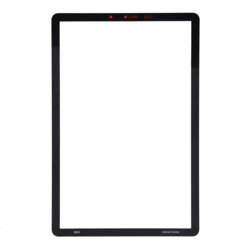 Pour Samsung Galaxy Tab S4 10.5 / SM-T830 / T835 Lentille extérieure en verre de l'écran avant avec adhésif optiquement transparent OCA (noir) SH957B996-06