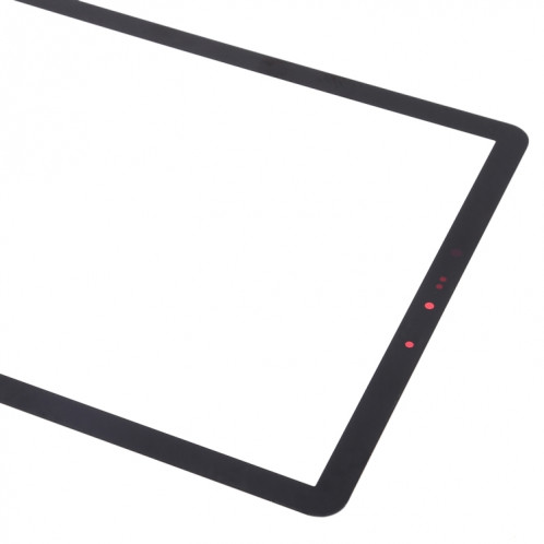 Pour Samsung Galaxy Tab S4 10.5 / SM-T830 / T835 Lentille extérieure en verre de l'écran avant avec adhésif optiquement transparent OCA (noir) SH957B996-06