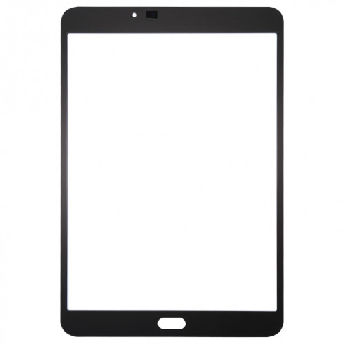 Pour Samsung Galaxy Tab S2 8.0 / T713 Lentille extérieure en verre avec adhésif OCA optiquement transparent (noir) SH58BL1728-06