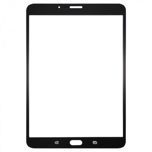 Pour Samsung Galaxy Tab S2 8.0 LTE / T719 Lentille en verre extérieure de l'écran avant avec adhésif optiquement transparent OCA (blanc) SH60WL1148-06