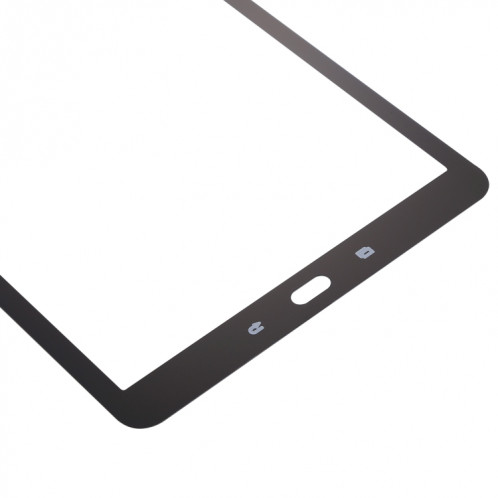Pour Samsung Galaxy Tab S2 9.7 / T810 / T813 / T815 / T820 / T825 Lentille extérieure en verre de l'écran avant avec adhésif optiquement transparent OCA (noir) SH61BL972-06