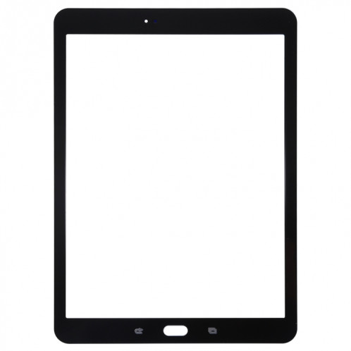 Pour Samsung Galaxy Tab S2 9.7 / T810 / T813 / T815 / T820 / T825 Lentille extérieure en verre de l'écran avant avec adhésif optiquement transparent OCA (Blanc) SH61WL1627-06