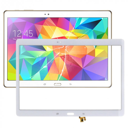 Pour Samsung Galaxy Tab S 10.5 / T800 / T805 Écran tactile avec adhésif optiquement transparent OCA (Blanc) SH964W451-06