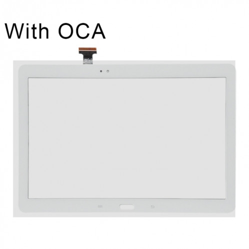 Pour écran tactile Galaxy Tab Pro 10.1 / SM-T520 avec adhésif optiquement transparent OCA (blanc) SH965W1074-06