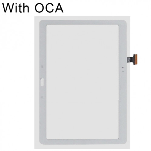 Pour Samsung Galaxy Note 10.1 2014 Edition / P600 / P601 / P605 Écran tactile d'origine avec adhésif optiquement transparent OCA (blanc) SH969W19-06