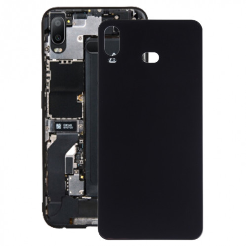 Pour le couvercle arrière de la batterie Galaxy A6s (noir) SH80BL708-06
