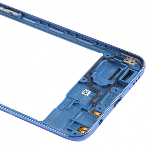 Plaque de lunette de cadre central pour Galaxy A30 SM-A305F / DS (bleu) SH984L568-06