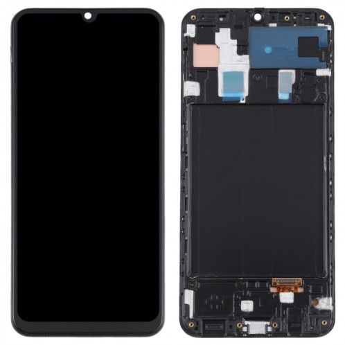 Écran LCD Super AMOLED d'origine pour Samsung Galaxy A30 SM-A305 Assemblage complet du numériseur avec cadre (Noir) SH008B905-06