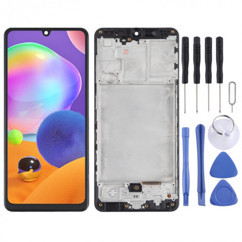 Écran LCD Super AMOLED d'origine pour Samsung Galaxy A31 SM-A315 Assemblage complet du numériseur avec cadre (Noir) SH009B1764-06