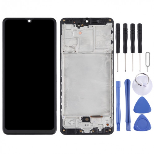 Écran LCD Super AMOLED d'origine pour Samsung Galaxy A31 SM-A315 Assemblage complet du numériseur avec cadre (Noir) SH009B1764-06