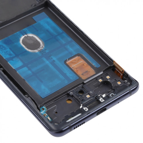 Écran LCD Super AMOLED d'origine pour Samsung Galaxy S20 FE 4G SM-G780 Assemblage complet du numériseur avec cadre (Bleu) SH010L1981-06