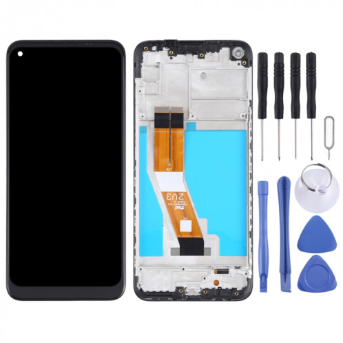 Écran LCD d'origine pour Samsung Galaxy M11 SM-M115 Digitizer Assemblage complet avec cadre (Noir) SH012B183-06