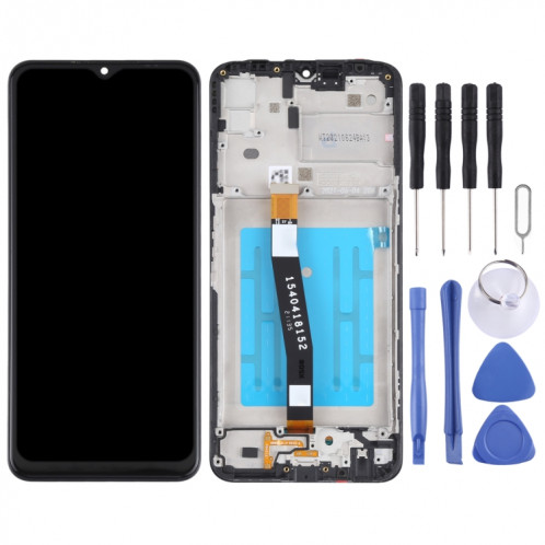 Écran LCD d'origine pour Samsung Galaxy A22 5G SM-A226 Digitizer Assemblage complet avec cadre (Noir) SH013B421-06