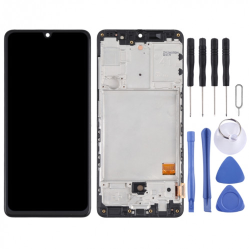 Écran LCD Super AMOLED d'origine pour Samsung Galaxy A41 SM-A415 Assemblage complet du numériseur avec cadre (Noir) SH015B1074-06