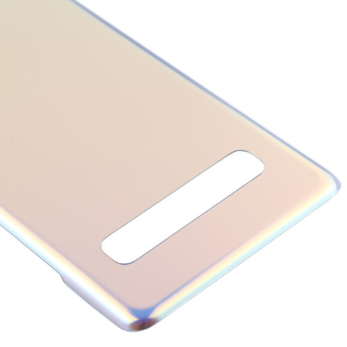 Pour Galaxy S10 5G SM-G977B / SM-G977U / SM-G977N Couvercle arrière de la batterie (Argent) SH44SL876-06