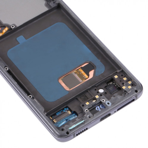 Écran LCD Super AMOLED d'origine pour Samsung Galaxy S21 4G/S21 5G SM-G990 SM-G991 Assemblage complet du numériseur avec cadre (Noir) SH045B1879-05