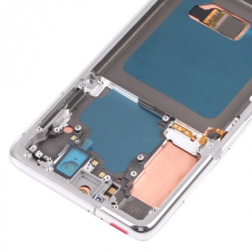 Écran LCD Super AMOLED d'origine pour Samsung Galaxy S21 4G/S21 5G SM-G990 SM-G991 Assemblage complet du numériseur avec cadre (Argent) SH045S1381-05