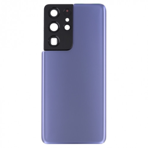 Couverture arrière de la batterie avec couvercle de la lentille de caméra pour Samsung Galaxy S21 Ultra 5G (violet) SH67PL1561-06