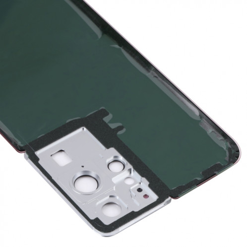 Couverture arrière de la batterie avec couvercle de la lentille de caméra pour Samsung Galaxy S21 Ultra 5G (rouge) SH67RL1545-06