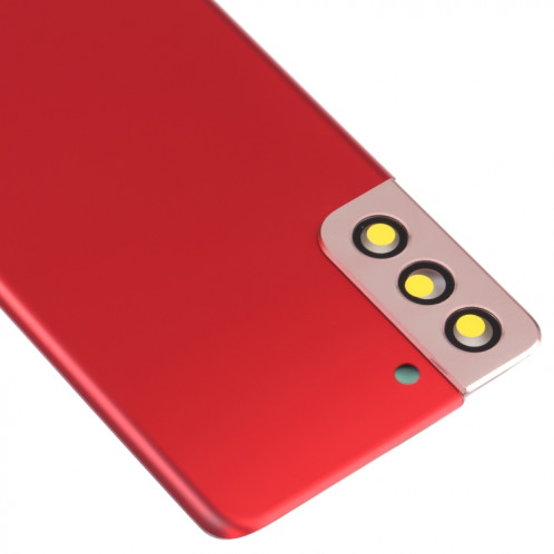 Couverture arrière de la batterie avec couvercle de la lentille de caméra pour Samsung Galaxy S21 + 5G (rouge) SH68RL1358-06