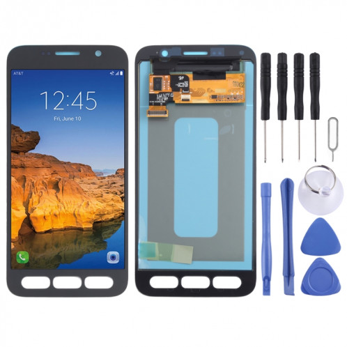 Écran LCD Super AMOLED d'origine pour Samsung Galaxy S7 SM-G891 actif avec assemblage complet du numériseur (noir) SH77BL322-06