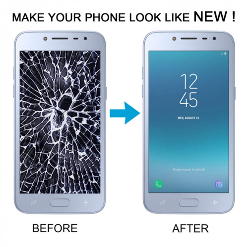 Écran LCD matériel OLED et assemblage complet de numériseur pour Samsung Galaxy J2 Pro 2018 SM-J250 (bleu) SH81LL681-07