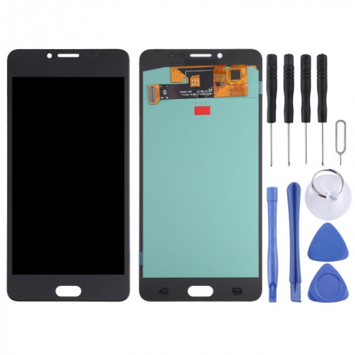 Écran LCD OLED pour Samsung Galaxy C9 Pro SM-C9000/C900 avec assemblage complet du numériseur (Noir) SH84BL1388-06
