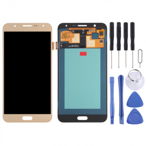 Écran LCD OLED pour Samsung Galaxy J7 SM-J700 avec assemblage complet du numériseur (or) SH85JL404-06