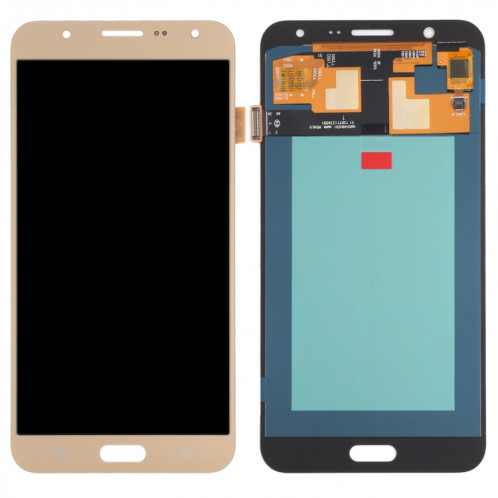 Écran LCD OLED pour Samsung Galaxy J7 SM-J700 avec assemblage complet du numériseur (or) SH85JL404-06
