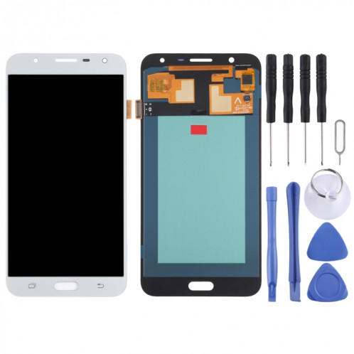 Écran LCD OLED pour Samsung Galaxy J7 Nxt SM-J701 avec assemblage complet du numériseur (Blanc) SH86WL101-06