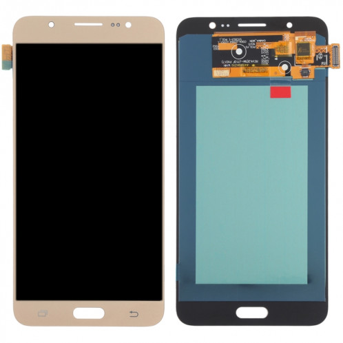 Écran LCD OLED pour Samsung Galaxy J7 (2016) SM-J710 avec assemblage complet du numériseur (or) SH87JL318-06