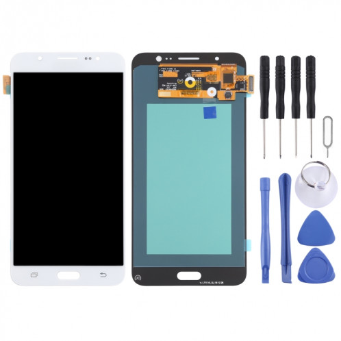 Écran LCD OLED pour Samsung Galaxy J7 (2016) SM-J710 avec assemblage complet du numériseur (Blanc) SH87WL884-06