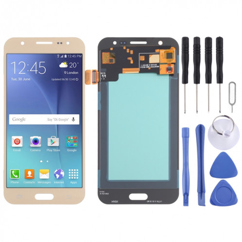Écran LCD OLED pour Samsung Galaxy J5 SM-J500 avec assemblage complet du numériseur (or) SH98JL1147-06