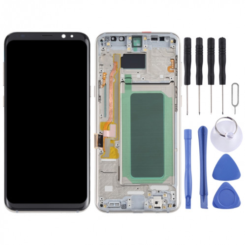 Écran LCD OLED pour Samsung Galaxy S8+ SM-G955 Assemblage complet du numériseur avec cadre (Or) SH099J1853-06